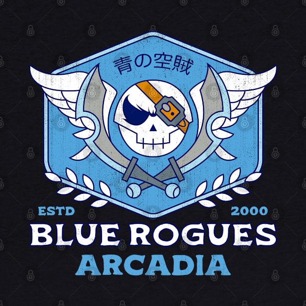 Blue Rogues Grunge Emblem by Lagelantee